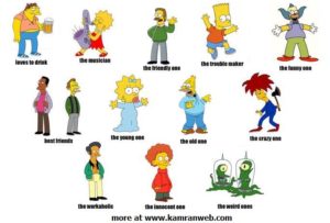 We think our personality makes us unique like these Simpson characters